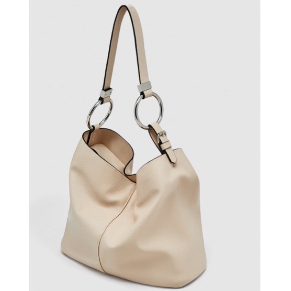 Zara Handbags - ZARA Bucket Bag with Rings